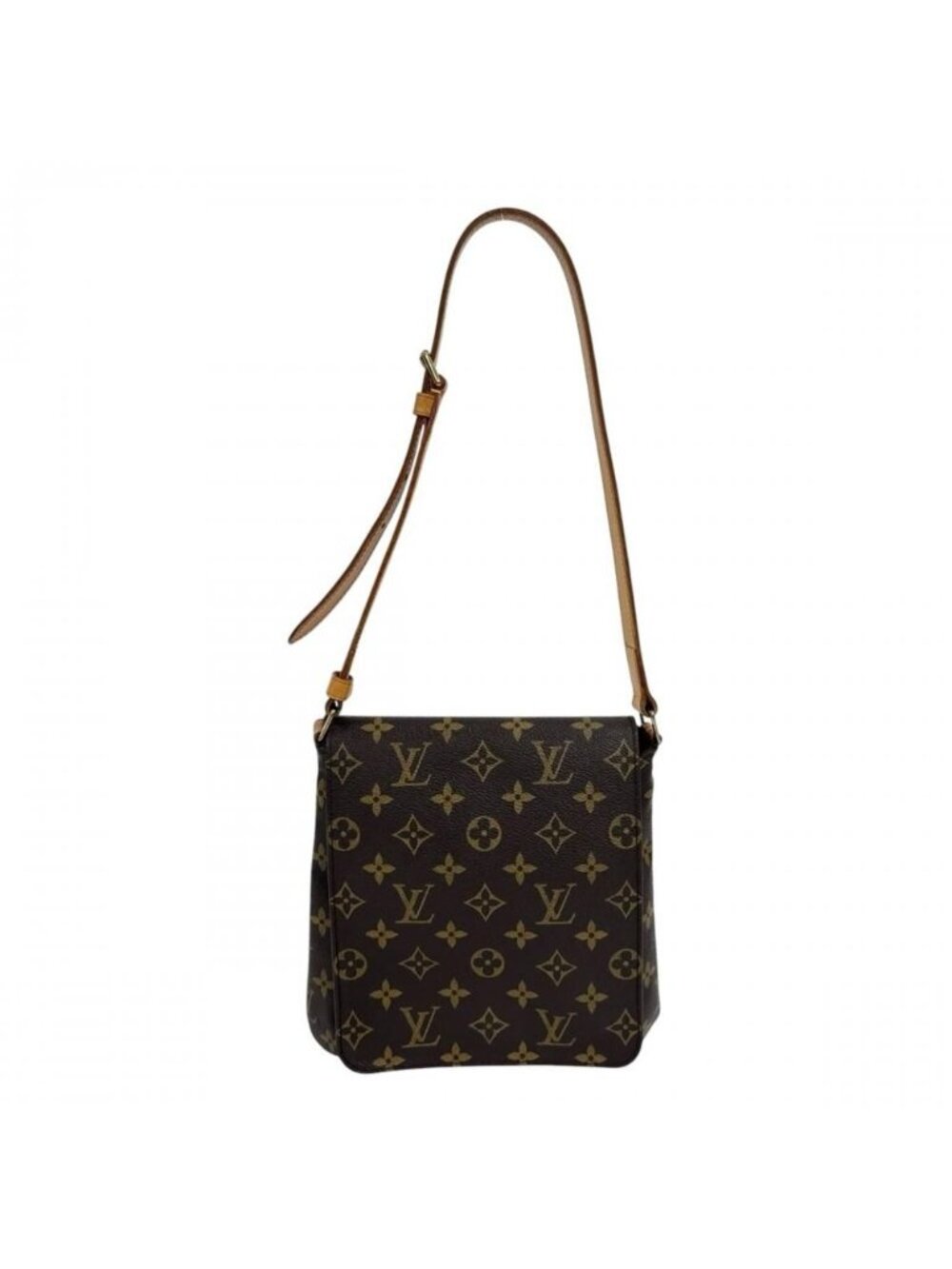 Louis Vuitton Shoulder Bag Musette Salsa Short Monogram Canvas Brown Gold